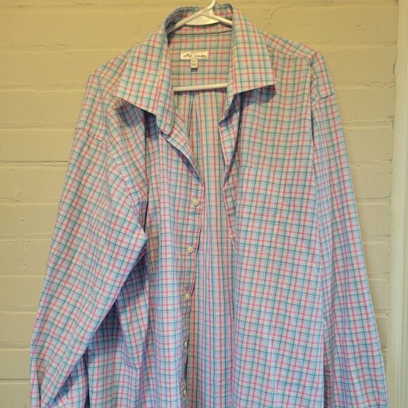 Peter Millar Men's Plaid Button Down Sport Shirt XXL - Picture 1 of 4
